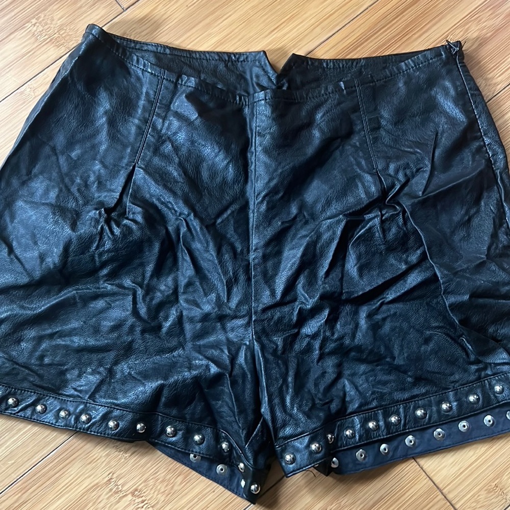 Leather shorts new with tags